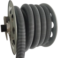 Vacuum Hose Reel With 30ft Extension Retractable Hose, 1-1/4'' Wall Mount Vacuum Replaceable Hose Suitable