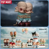 POP MART Zsiga Twins Series Blind Box Mystery Box Toys Kawaii Ornaments Figurines Home Decor Desktop Model Dolls Gilrs Gift Toys