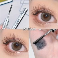 Waterproof Spiral Brush Head Mascara - Steel Tube, Long-lasting, Easy to Apply - Suitable for Beginners, Party Makeup