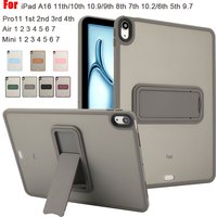 For iPad 5th 6th 9.7" 7th 8th 9th 10.2" Air 4 Air 5 Air 11 A16 11th 2025 Pro11 10th iPad mini 4 5 6 7 PC+TPU Stand Cover Case