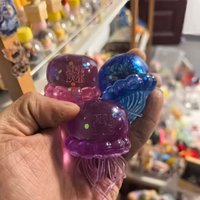 Nee Doh Jellyfish Squish Stress Toy Soft Jelly Squeeze Fidget Toy Trending Sensory Relief Super Solid Squish Glitter For Adults