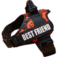 Dog collar Harness ID Custom Patch,Reflective Breathable No Pull Vest For Small Bag Dog,Dog Harness for puppy,Walk Dog Supplies