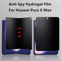 Outer Inner Anti-Spy Anti Glare Screen Protector For Huawei Pura X Max Matte HD Soft Anti-Shatter Privacy Hydrogel Film Cover