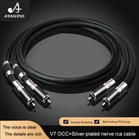 ATAUDIO Hifi RCA Cable High Quality OCC Copper 2RCA Male to Male RCA Audio Cable