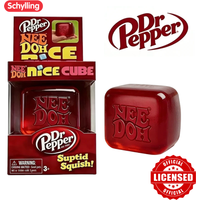 Dr Pepper x NeeDoh Nice Cube Squishy Soft Sensory Fidget Toy Stress Relief Anxiety Relief for Adults and Kids