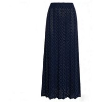 2661 High Quality New Long Sleeved Ladylike Style Elastic Knitted Luxury Rhinestone Slim Fit Large Swing Hollow Women Half Skirt