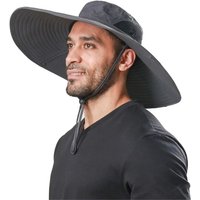 Men Women Wide Visor Brim Hat Boonie Bucket Cap Summer Fishing UV Sun Protection Breathable Caps 15CM large brim