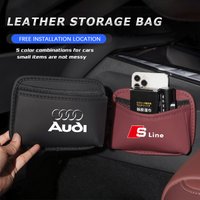 PU Leather Car Storage Organizer Bag Pocket For Audi A3 A4 A6 A5 Q5 A1 Q7 Q3 Q2 Q8 A7 A8 TT S1 SQ5 RSQ3 RSQ8 RS3 RS4 S3 S4 RS5