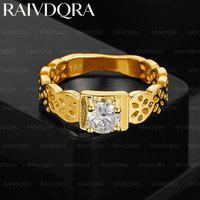 18K Gold Plated Noble Shining Square Zircon Ring For Women Fashion Jewelry Party Gifts Charm Wedding Accessories