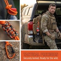 Mountaineering Water Bottle Holder Lanyard with Keychain Durable Buckle Accessory for Outdoor Hiking Camping Use