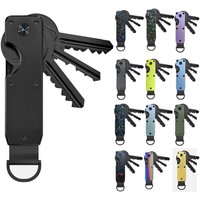 1PC Aluminum Alloy Key Organizer Compact Holder Metal Keychain For Men Gifts Car Keychain Bag Charm Screwdriver Included