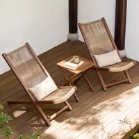 Outdoor garden lounge chair, balcony patio leisure chair, camping chair, rattan chair, popular in online reviews, waterproof out