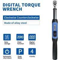 SHANHR 1/2'' Torque Wrench With Large Screen, Adjustable Wrench Bidirectional Ratchet Head Torque Wrench Digital Hand Tools