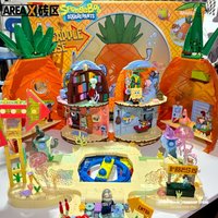 AREA-X SpongeBob SquarePants Series Building Blocks Sea Dominator Driving School Decorative Building Blocks Exquisite Gifts