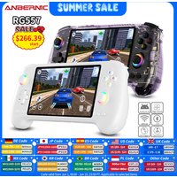 ANBERNIC RG557 Handheld Game Console 5.48" AMOLED Screen Dimensity 8300 Android 14 High-resolution Joysticks Video Player RG 557