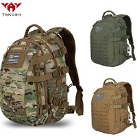 YAKEDA Laser Cutting MOLLE Outdoor Backpack Wear resistant and Durable Large Capacity Mountaineering Bag