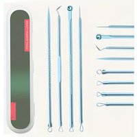 4pack multi colored comedone and blackhead needles, for skincare of blemishes, acne, and acne, women's beauty acne removal