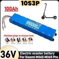 ✅10S3P 36V 100Ah 36V lithium battery pack 18650 lithium battery suitable for Xiaomi M365 electric scooter battery+42V charger⚡️