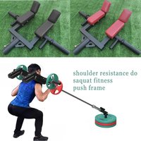 Adjustable T-Bar Row Handle for Home Gym, Multi-Functional Shoulder Press Attachment, Strength Training Tool for Core and Upper