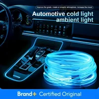 Car Led RGB Ambient Light Strip 1/3/5M Control USB Fiber Optic Neon Lamp Auto Interior Led Decoration Lights