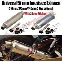 Uniwersalny tłumik wydechu motocyklowego 38/51MM z DB-Killerem do Yamaha, Kawasaki, Suzuki, Honda, ETC. Części wydechowe.