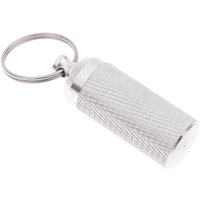 ⭐HOT❗ 1PC Aluminum Alloy Waterproof Pill Shaped Box Bottle Holder Container Keychain Medicine Box Pill Box Key Holder