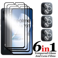 6in1 For Realme Note 70T Glass For Realme Note 70T Tempered Glass 2.5D Full Cover Screen Protector For Realme Note 70T Lens Film