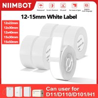 Niimbot D110 Label Sticker White Waterproof Anti-Oil Thermal For D11/D110/D101 Label Printe For School Home Office Organization