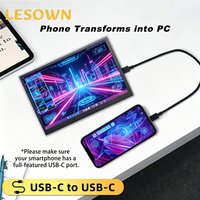 LESOWN 8.9 inch mini HDMI Touch Ultrawide Portable Monitor 1920x1200 IPS LCD Display for Windows mac OS Secondary Monitor Screen