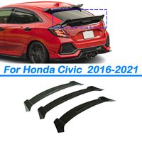 For Honda Civic 2016-2021 Car Rear Trunk 103JDM Type Tail Wing Spoiler Body Kit Accessories ABS Carbon Fiber Black Carbon Grain