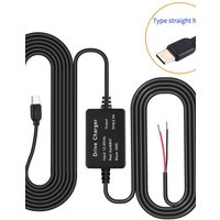 Car Dash Cam Wire 12V to 5V MINI USB Charging Cable Low Voltage Protection Cable Kit Car dashcam Accessories TYPEC Cable