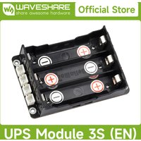 Waveshare unterbrechungsfreies Stromversorgungsmodul, unterstützt Lade- und Stromausgang gleichzeitig, 3S und 5V 5A für Raspberry Pi 5/4B