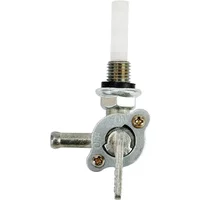 Petcock Switch Valve Aluminum Alloy Durable Generator Fuel Tank Shut Off Tank Tap Petcock Valve ON / OFF Switch Replacement
