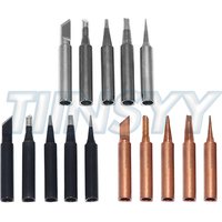 5pcs 900M Soldering Iron Tips Set, Copper Core Electric Soldering Bits for 936 Soldering Station