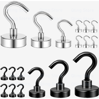 5/10pcs Multipurpose Magnets Storage Hook Stainless Steel Magnetic Hook for Home Bathroom Kitchen Garden Wall Key Bag Hat Hanger