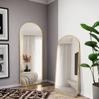 Factory Best-Selling Retro Classic Minimalist Arched Floor Mirror Custom Living Room Vertical Full-Length Mirror