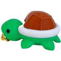 Novelty 3D Printed 3D Turtle Clicker Stress Relief Gadget Fidget Keyring Clicker Button Decompression Keycap Office