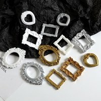 12Pcs Frame Ornament Mini Albums Mini Picture Frame European Retro Picture Frame Exquisite Relief Shooting Props
