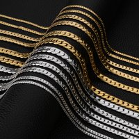 HIYEE Fashion Classic 3-8MM Figaro Chain Stainless Steel Non-Fading Waterproof Necklace For Men's And Women's Parties