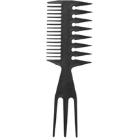 Three in one plastic wide tooth exfoliating comb, anti-static men's hair styling tool,Special for real hair wigs