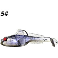 2pcs 9g Weight Silicone Goby Lure Jig Hook Perch Tackle Sinking Soft Lure 12g Weight Soft Material Bass Shad Tackle