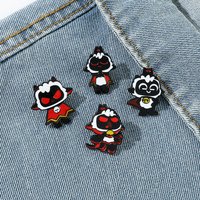 4 Pcs Animals Cartoon Goat Warrior Chest Pin Demon Sheep Creativity Enamel Pin Metal Badge Backpack Clothing Accessories Gift