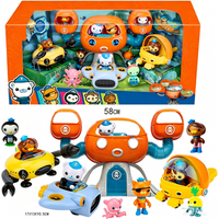 2026 NOWY Zestaw Octonauts OctoPod z Figurkami Akcji - Edukacyjne Zabawki z Kreskówki TV dla Dzieci, Najlepszy Prezent Świąteczny