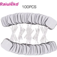 100P/50P 5x5cm Muscle Stimulator Electrode Pads Non-woven Fabric Self Adhesive Replacement Pads for Tens Digital Massage Machine