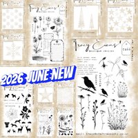 Snippet Stencil Snowflake 2026 JUNE NEW Clear Stamps Cut Die Mold Blade Knife Punch Scrapbook Paper Craft Stencils Dies