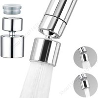 New Dual Function Anti-splash Bubbler Kitchen Faucet Aerator 360° Swivel Tap Water Diffuser Bathroom Water Filter Nozzle Mixer