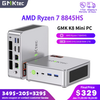GMKtec NucBox K8 AMD Ryzen 7 8845HS DDR5 0+0/16GB RAM 1TB Mini PC PCIe3.0/4.0 Window 11 Pro WiFi 6E Mini Desktop Computer USB4.0