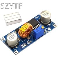 5A XL4015 DC-DC 4-38V to 1.25-36V 24V 12V 9V 5V Step Down Adjustable Power Supply Module LED Lithium Charger With Heat Sink