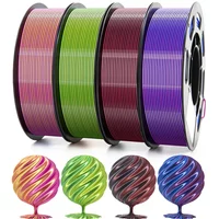 Dual-color PLA Silk 200g 3D Printing Materials 1.75mm 3D Printer Filament for FDM Non-toxic Vacuum Packaging Eco-Friendly