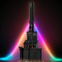 1196PCS MOC Fantasy Movie Barad Dur Enclosure Model Creative Building Blocks Assembly Building Blocks Display Birthday Gift Set